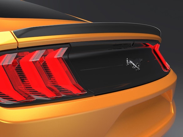 Mustang 2018-2023 Air Design® Black Satin Rear Lip Spoiler Main Image