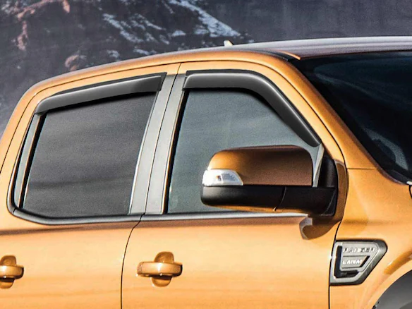 Ranger SuperCab 2019-2023 Smoke 4pc Side Window Air Deflector Main Image