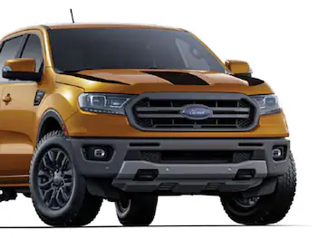 Ranger 2019-2023 Matte Black Hood Cowl Stripe Kit