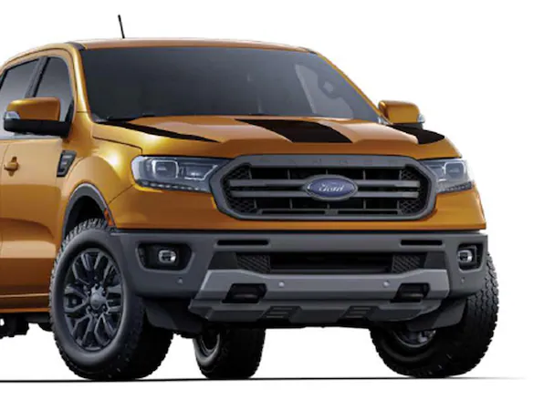 Ranger 2019-2023 Matte Black Hood Cowl Stripe Kit Main Image