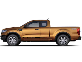 Ranger SuperCab 2019-2023 Matte Black Body Side Speed Stripe Kit