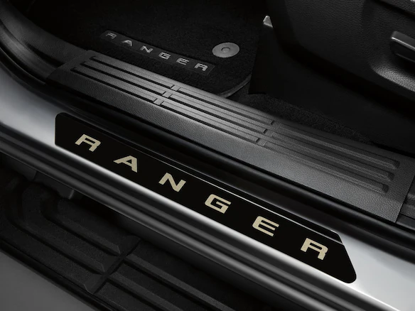 Ranger SuperCab 2019-2023 Black Platinum Door Sill Plates Main Image