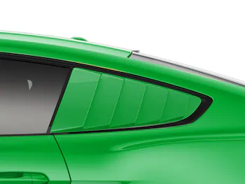 Mustang 2020 Air Design® Grabber Lime Quarter Window Louvers