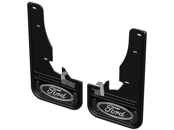 Explorer 2020-2025 Gatorback Black Ford Logo Splash Guards Front Pair Main Image