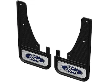 Escape 2020-2024 Gatorback Blue & Silver Ford Logo Splash Guards Front Pair