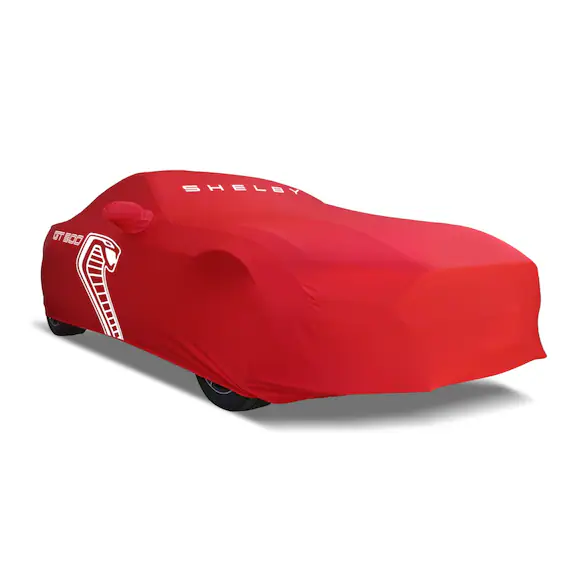 Mustang GT500 2020-2022 Indoor Red Full Car Cover for Small Wing Models Main Image