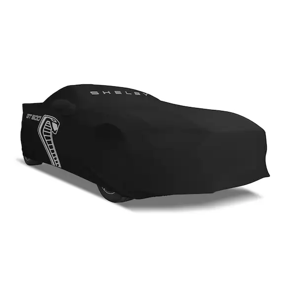 Mustang GT500 2020-2022 Indoor Black Full Car Cover for Large Wing Models Main Image