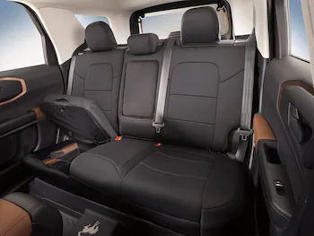 Bronco Sport 2021 Seat Covers - Neoprene, Rear 60/40 with Center Armrest and Under Seat Storage