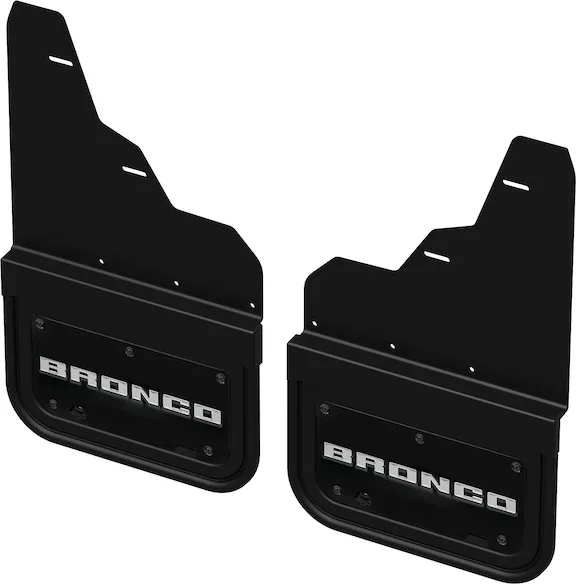 Bronco 2021-2024 Gatorback Bronco Text Logo Splash Guards Front Pair Without Rock Rails or Steps Main Image