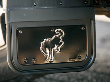 Bronco 2021-2024 Gatorback Bucking Bronco Logo Splash Guards Front without Rock Rails or Steps