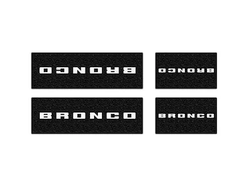 Bronco 2021-2024 Tufskinz Bronco Logo Door Sill Protector Kit for 5- Door