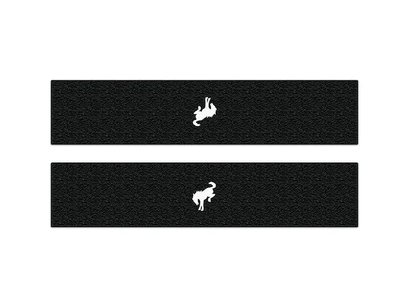 Bronco 2021-2024 Tufskinz Bucking Bronco Logo Door Sill Protector Kit for 3-Door Main Image