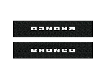 Bronco 2021-2024 Tufskinz Door Sill Protector Kit with Bronco Logo for 3-Door