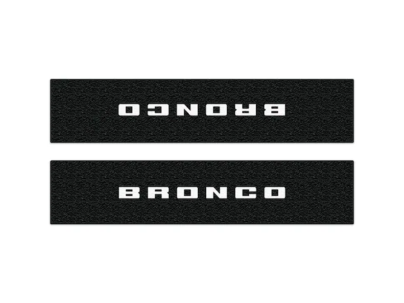 Bronco 2021-2024 Tufskinz Door Sill Protector Kit with Bronco Logo for 3-Door Main Image