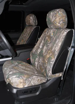 Covercraft RealTree Xtra Front Captain's Chair Seat Covers in Brown Camo