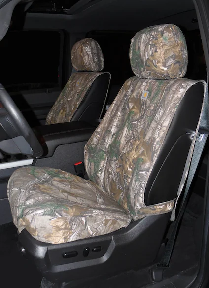 Covercraft RealTree Xtra Front Captain's Chair Seat Covers in Brown Camo Main Image