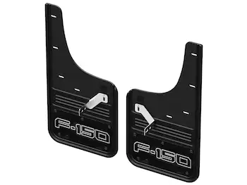 F-150 2021-2024 Gatorback Black Splash Guards Front Pair