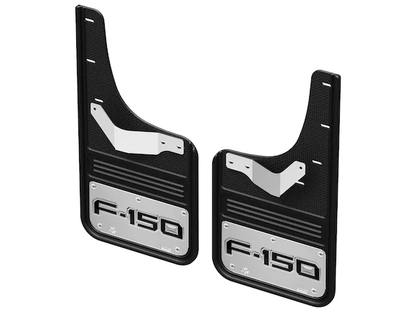 F-150 2021-2024 Gatorback Chrome Decal Splash Guards Rear Pair Main Image