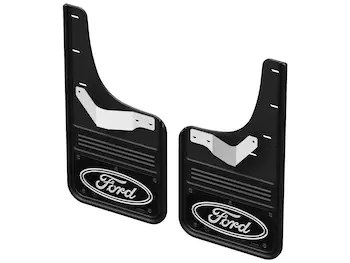 F-150 2021-2024 Gatorback Black Ford Logo Splash Guards Rear Pair