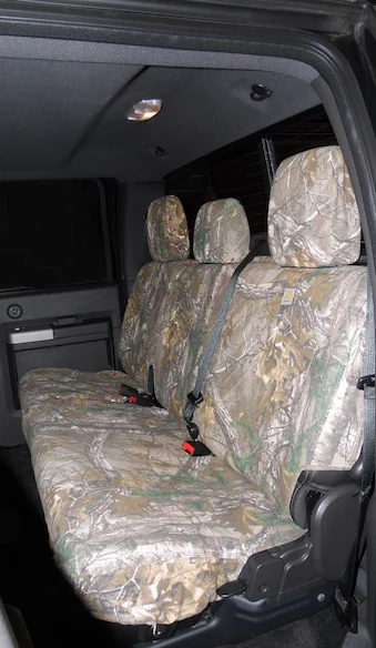 Covercraft RealTree Rear Seat Covers 60/40 in Brown Camo Main Image