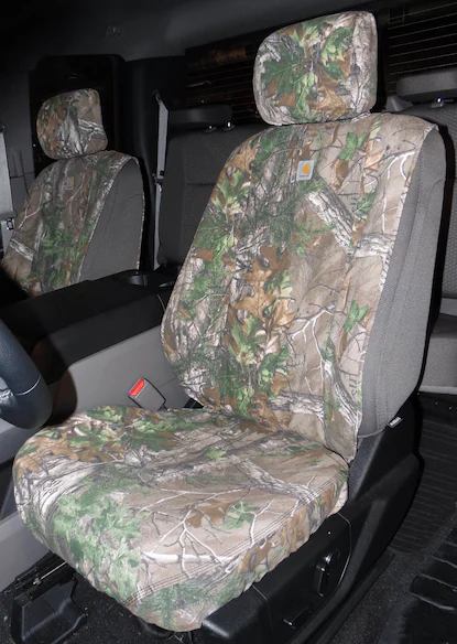 Covercraft RealTree Rear Seat Covers 60/40 in Green Camo Main Image