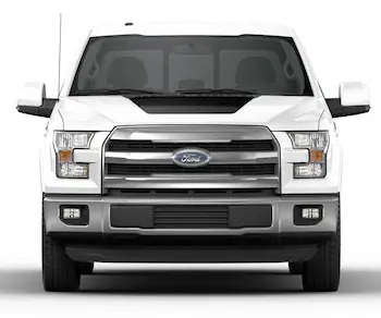 F-150 2021-2024 VISCO Matte Black Hood Cowl Stripe Kit