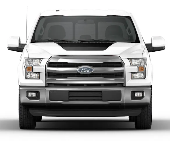 F-150 2021-2024 VISCO Matte Black Hood Cowl Stripe Kit Main Image