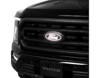 F-150 2024 LIGHTED FORD OVAL FRONT HALOGEN & LED REFLECTOR FOR VEHICLES WITH FRONT CAMERA FOR XLT