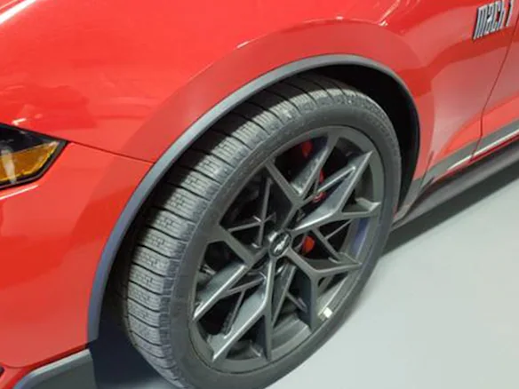 Mustang 2021-2023 Air Design® Black Wheel Lip Molding for Front Wheel Openings Only Main Image