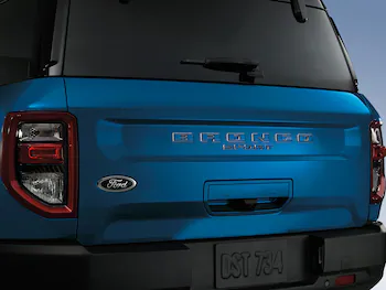 Bronco Sport 2021-2024 TufSkinz Velocity Blue Liftgate Lettering