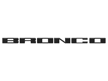 Bronco 2021-2024 TufSkinz Matte Black Grille Lettering