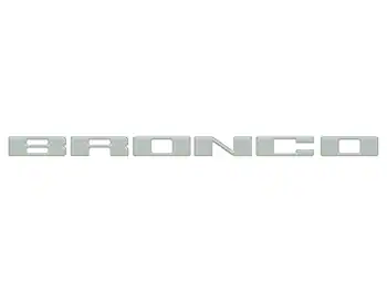 Bronco 2021-2024 TufSkinz Cactus Gray Grille Lettering