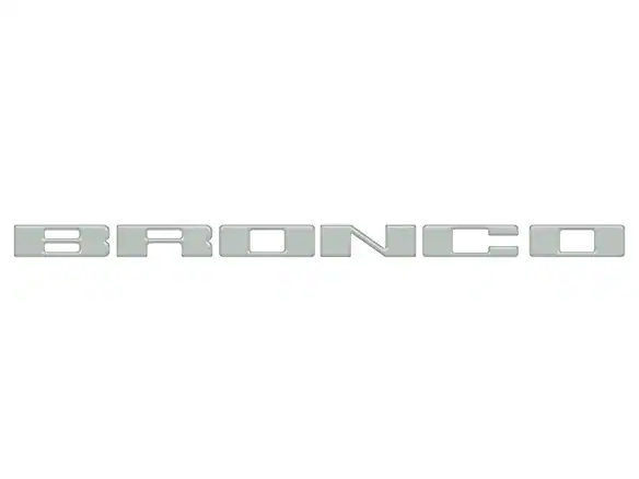 Bronco 2021-2024 TufSkinz Cactus Gray Grille Lettering Main Image