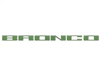 Bronco 2021-2024 TufSkinz Eruption Green Grille Lettering