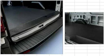 Transit 2022-2024 Legend Heavy Duty Rear Door Scuff Plate for use with Regular Cargo Van Transit