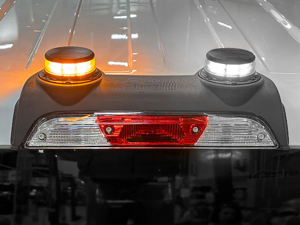 Super Duty 2022-2025 LED Warning Strobes - Amber and White,  For Vehicles With Upfitter Switches - For Fleet Use Only Main Image