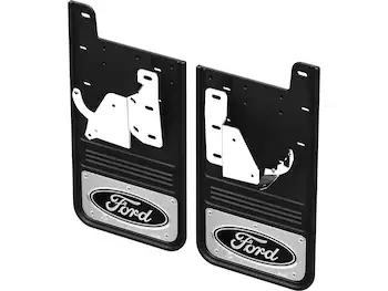 Super Duty 2023-2025 Gatorback Rear Splash Guards Ford Oval Stainless