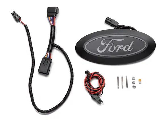 Super Duty 2023-2025 Front Lighted Ford Oval Halogen for Vehicles w/o Front Camera Main Image