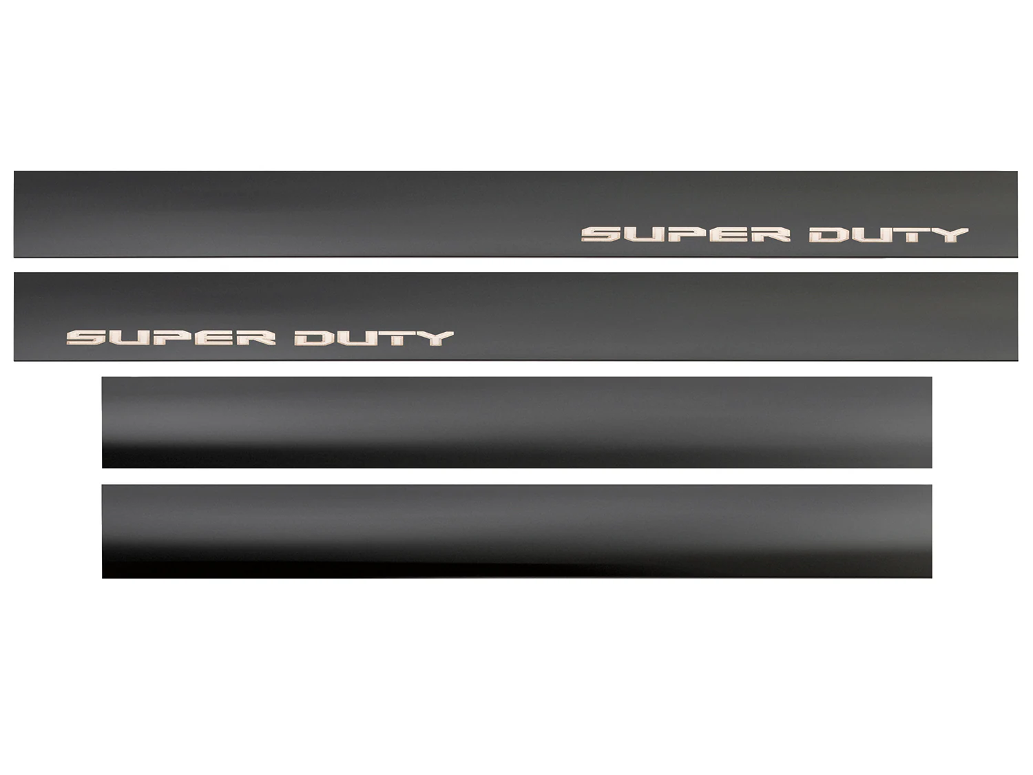 Super Duty 2023-2024 Putco® Black Platinum Stainless Steel Door Sill Plates 4 pc Kit