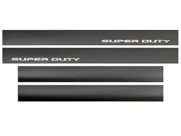 Super Duty 2023-2024 Putco® Black Platinum Stainless Steel Door Sill Plates 4 pc Kit Main Image