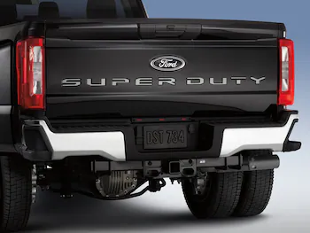 Super Duty 2023-2024 Putco® Black Platinum Stainless Steel Tailgate Lettering For Vehicles w/o Tailgate Applique