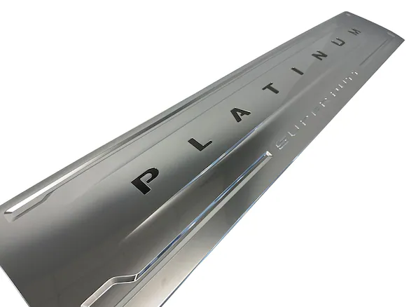 Super Duty 2023-2025 Titanium Truck Hardware Tailgate Lettering Inserts Platinum Trim Level Truck Hardware Main Image