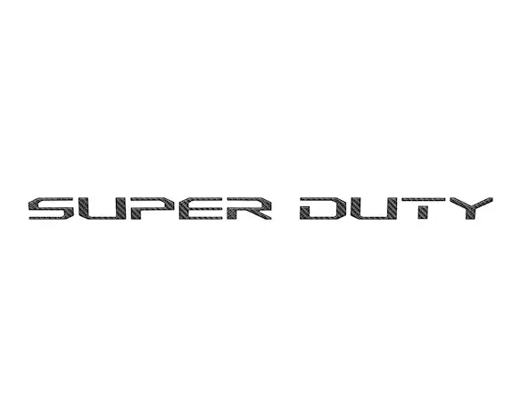 Super Duty 2023-2025 Carbon Fiber Look Hood Lettering Main Image