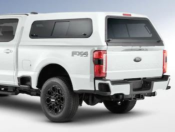 Super Duty® 2023-2025 Leer Group Star White T/C Cab High Bed Cap w/o Roof Rack for 8.0 Bed, Paint Code AZ - NON-RETURNABLE