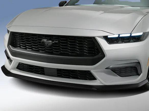 Mustang 2024-2025 Air Design® Satin Black Front Fascia Splitter Kit for Base and GT Models Main Image