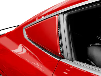 Mustang 2024-2025 Air Design® Race Red Quarter Window Scoop Kit (Coupe)