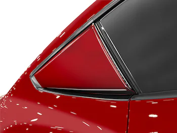 Mustang 2024-2025 Air Design® Rapid Red Quarter Window Scoop Kit (Coupe)