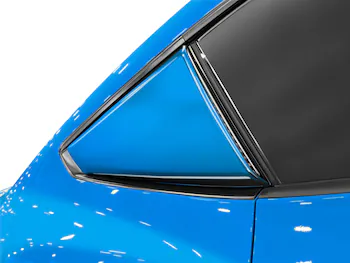 Mustang 2024 Air Design® Grabber Blue Quarter Window Scoop Kit (Coupe)