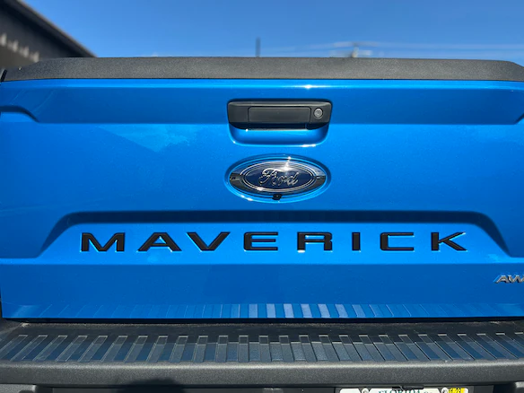 Maverick 2022-2025 TufSkinz Matte Black Tailgate Lettering Inserts Main Image