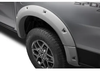 Ranger 2024 Bushwacker Unpainted Fender Flares, Paintable and bolt-on look